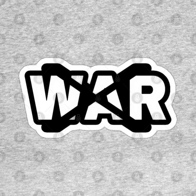 X WAR Sticker - Back by SubversiveWare